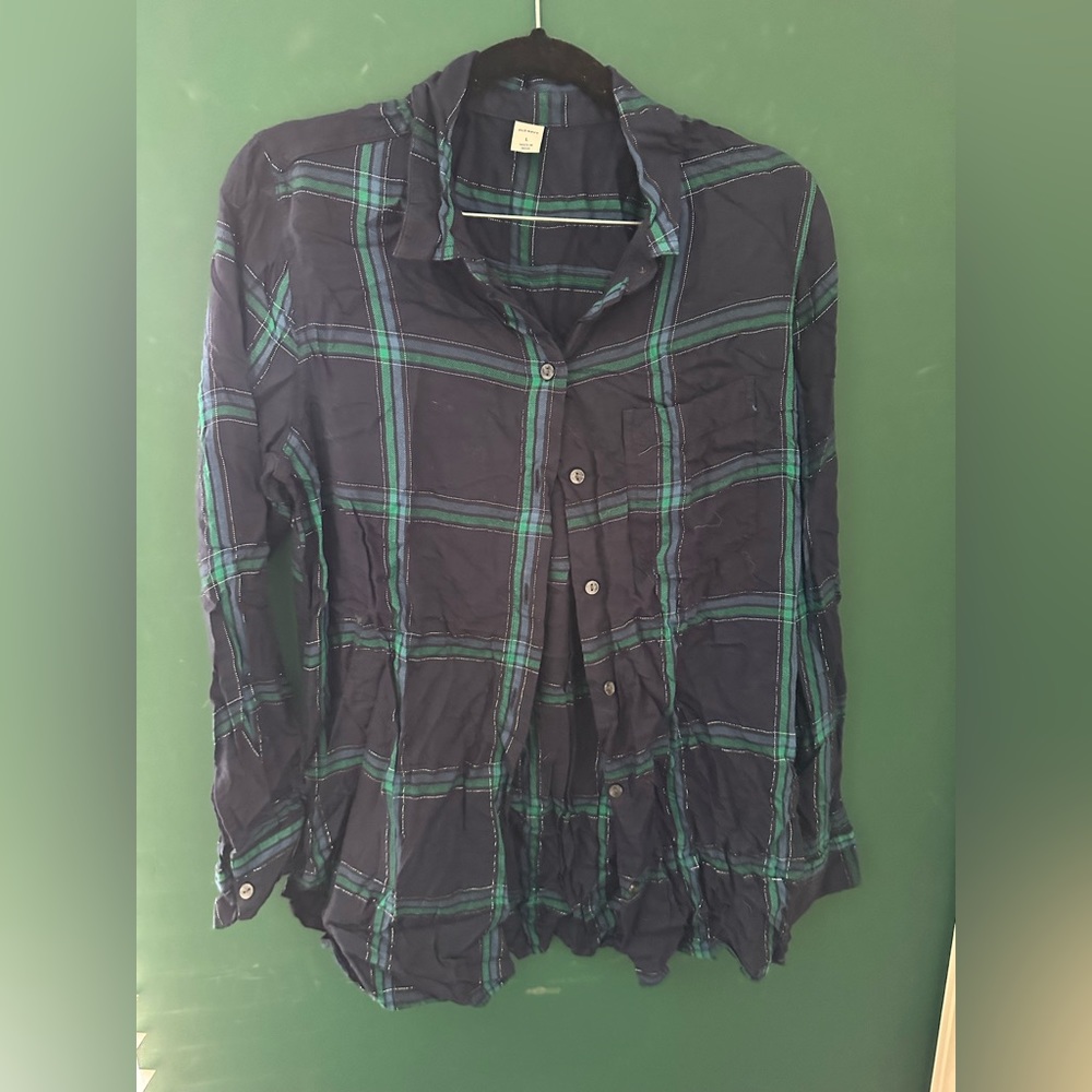 Old Navy Glitter Button Up